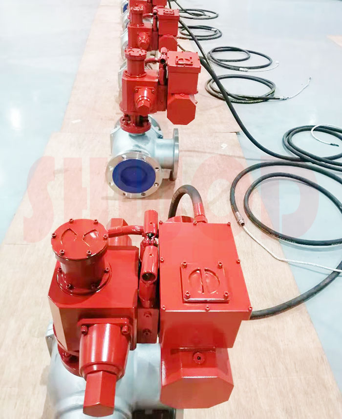 深海電液三通球閥出廠前檢驗