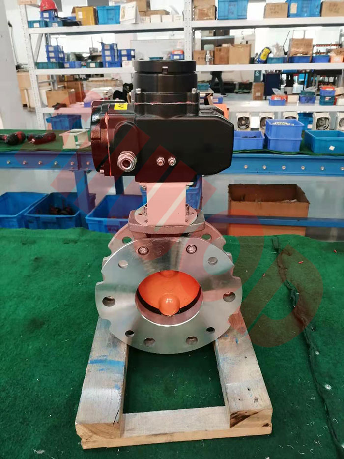 HJCA16海角官网粉塵蝶閥生產中